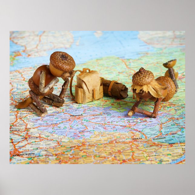 Acorn elves planeja poster de viagem (Frente)