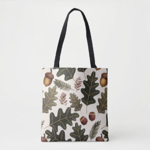 Acorns e Folhas Comprando Errand Tote Bag