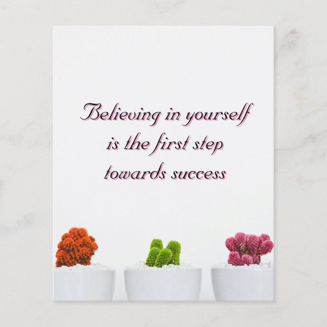 Acreditar em si mesmo: a chave para o sucesso (Frente)