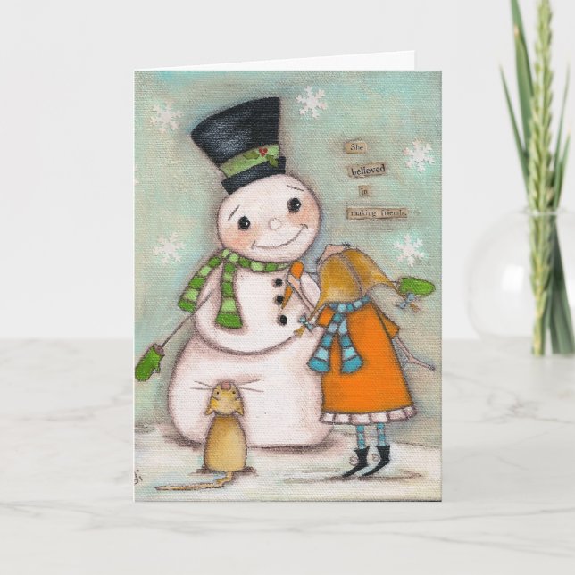 Acreditava em Amigos Fazeres - Cartão de Saudação (Frente)