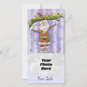 Acredite em Cartões de foto de Natal Papais noeis
