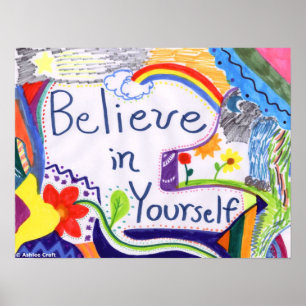 Acredite em o senhor mesmo o poster inspirador