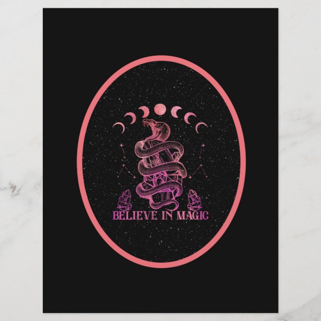 Acredite Em Papel De Escrapbook Magic Celestial Wi (Frente)