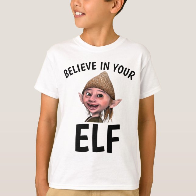 ACREDITE EM SEUS PRÓPRIOS E Engraçados Camisetas (Frente)