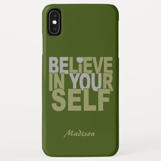 ACREDITE EM SI MESMO EM capas personalizadas de no (Verso)