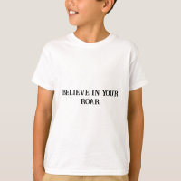 Acredite em sua camiseta de confiança de leão itin