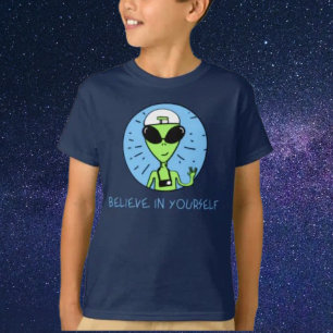 Acredite Em Suas Crianças Alienígenas Camisetas