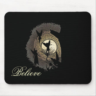 "Acredite" fadas no presente de Mousepad do luar