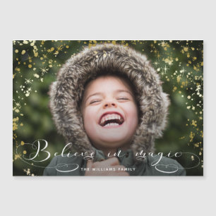 Acredite na Caligrafia Mágica e em Faíscas Dourada