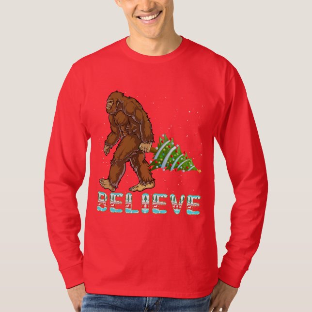 Acredite na camisa do Pé Grande | Presente de Nata (Frente)