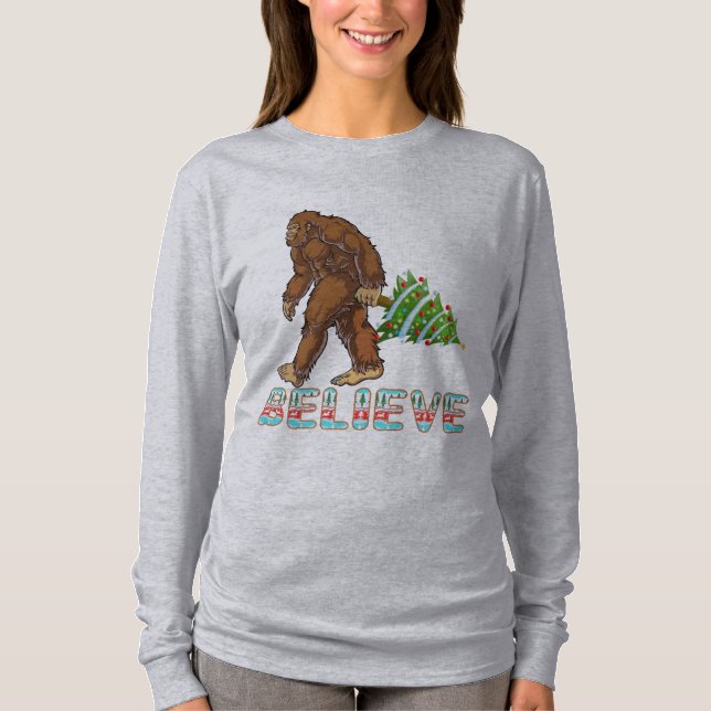 Acredite na camisa do Pé Grande | Presente de Nata (Frente)