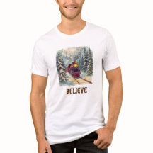 Acredite na Camiseta do Trem de Natal | Presente d