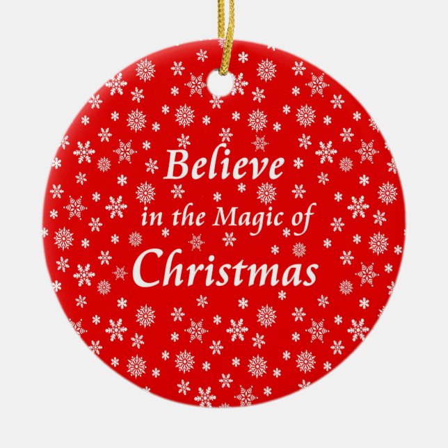 Acredite na Magia do Enfeites de natal (Frente)