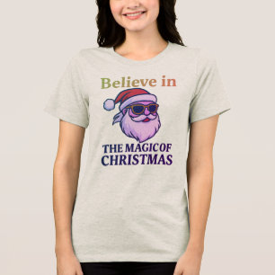 Acredite na Magia do Natal Tri-Blen Feminino