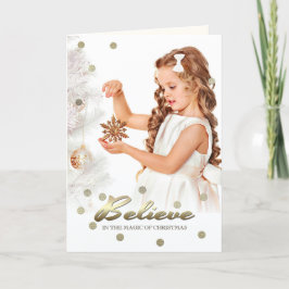 Acredite na Mágica do Natal. Cartões com fotos