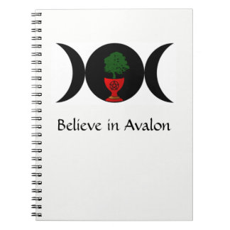Acredite no caderno espiral de Avalon
