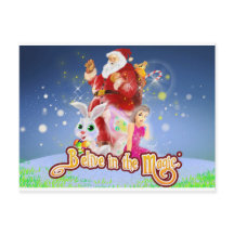 Acredite no cartão postal mágico