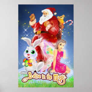 Acredite no Poster de tamanho do Cheio mágico