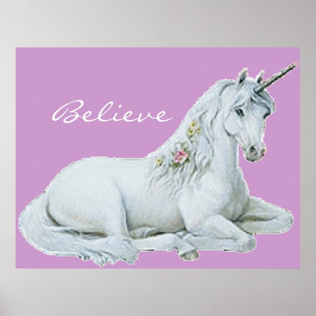 Acredite no Unicorn Poster (Frente)