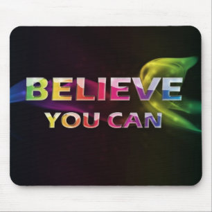 Acredite-o citações Mousepad da palavra Can~3
