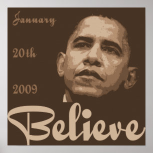 Acredite o poster da inauguração de Obama