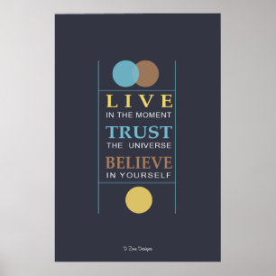 Acredite o poster espiritual inspirado das