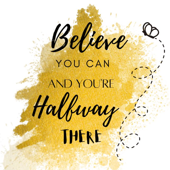 Acredite que você pode camiseta motivacional (Criador carregado)