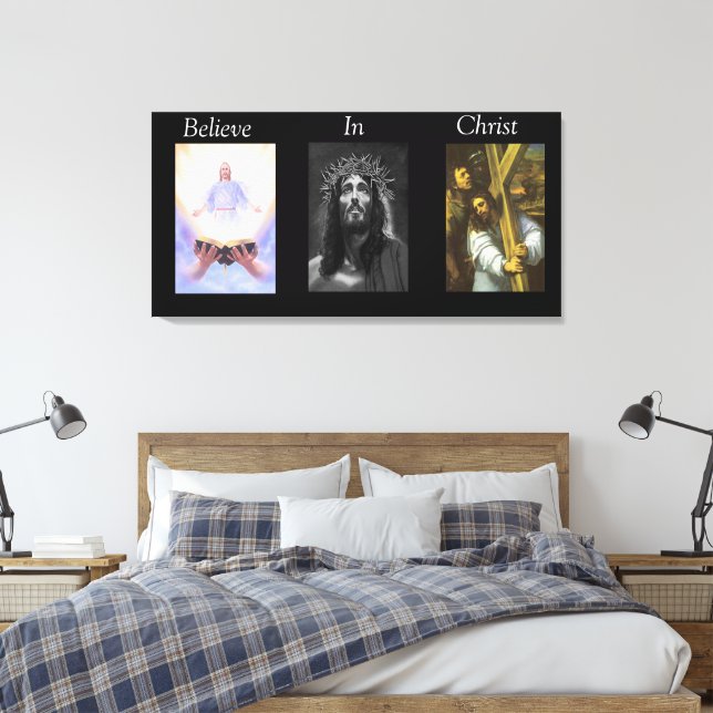 Acreditem na Canvas Cristo 8 (Insitu(Quarto))