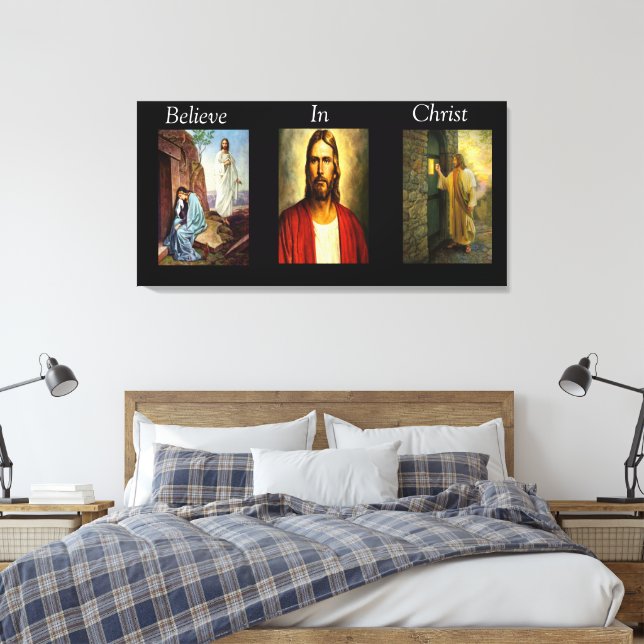 Acreditem na Canvas Cristo 9 (Insitu(Quarto))