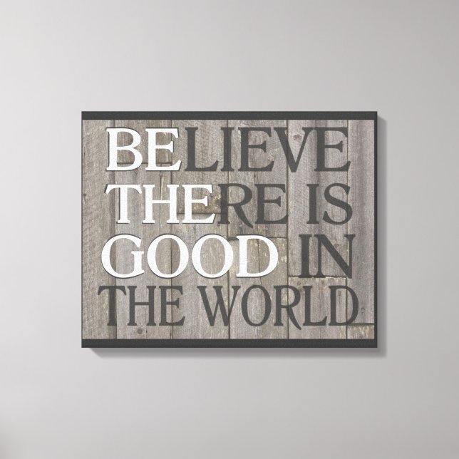 Acreditem que há bem na canvas do mundo (Frente)