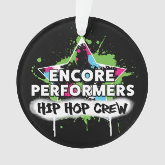 ACRÍLICO do ornamento da EQUIPE de Hip Hop