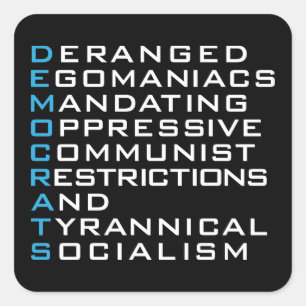 Acronimo dos Democratas - Adesivos Engraçados