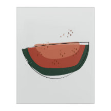 Acryl muurkunst watermeloen abstract