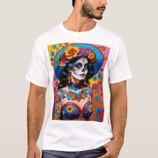 Açúcar Colorido Arte Crônica T Camisa Vintage Aest