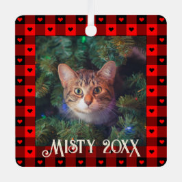 Acutimados Corações Xadrez Búfalo Personalizados G