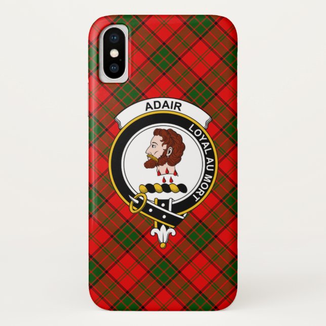 Adair Scottish Clan Tartan Capa de telefone (Verso)