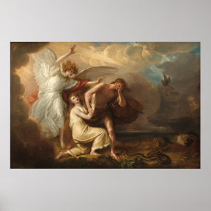 Adam e Eve - Benjamin West Fine Art Poster