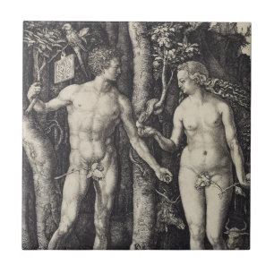 Adam e gravura da véspera por Albrecht Durer