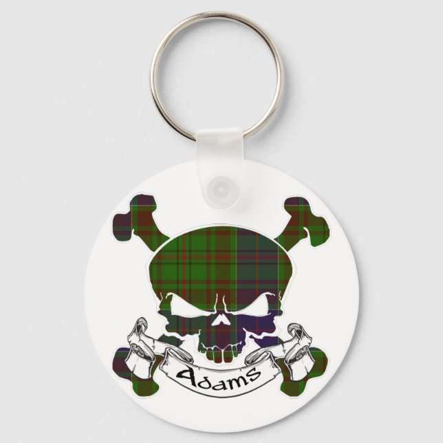 Adams Tartan Skull Chaveiro (Frente)