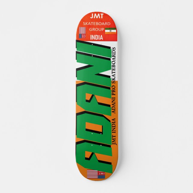 ADANI JMT INDIA 7, 3/4", skateboard Deck (Frente)