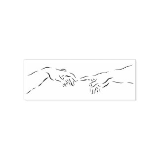 Adão e Deus - Carimbo de Borracha Autopicante