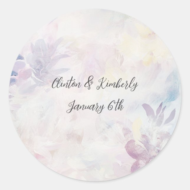 Adara Adesivos Redondos Personalizáveis Elegantes (Frente)