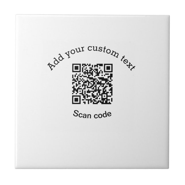Add your custom text scan QR code business  (Frente)