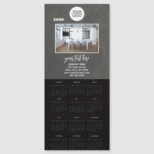 Add your Logo 2026 Calendar Company Photo (Frente)