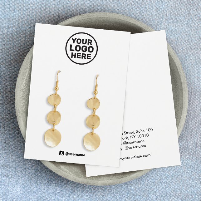 Add Your Logo  Earring Display Social Networking (Criador carregado)