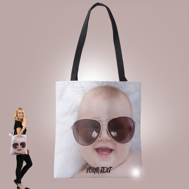 Add your own custom photo front and back tote bag (Criador carregado)