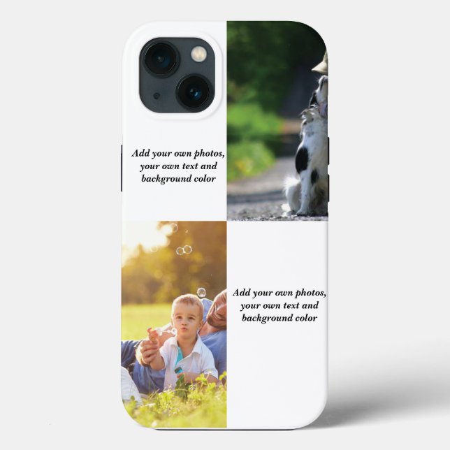 Add your own photos, text and  background throw pi (Verso)