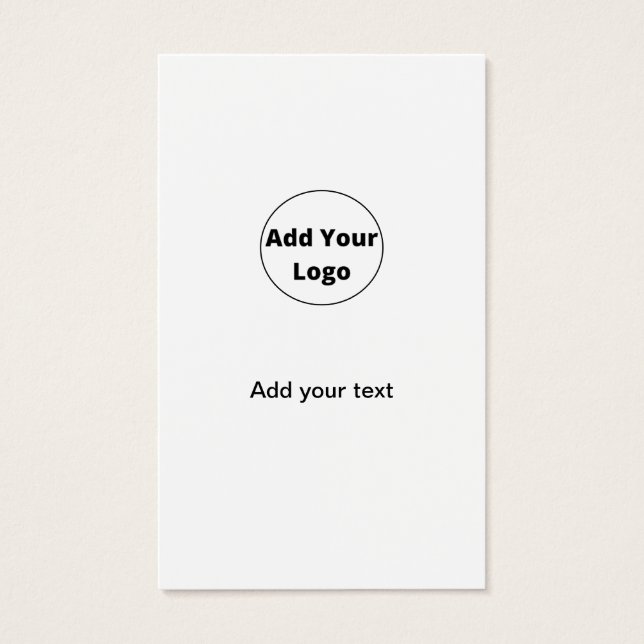 add your text simple minimal custom add your logo  (Frente)