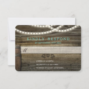 Adega rústica que Wedding RSVP