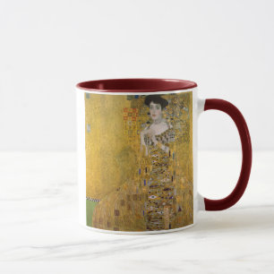 Adele Bloch-Bauer mim caneca de Gustavo Klimt